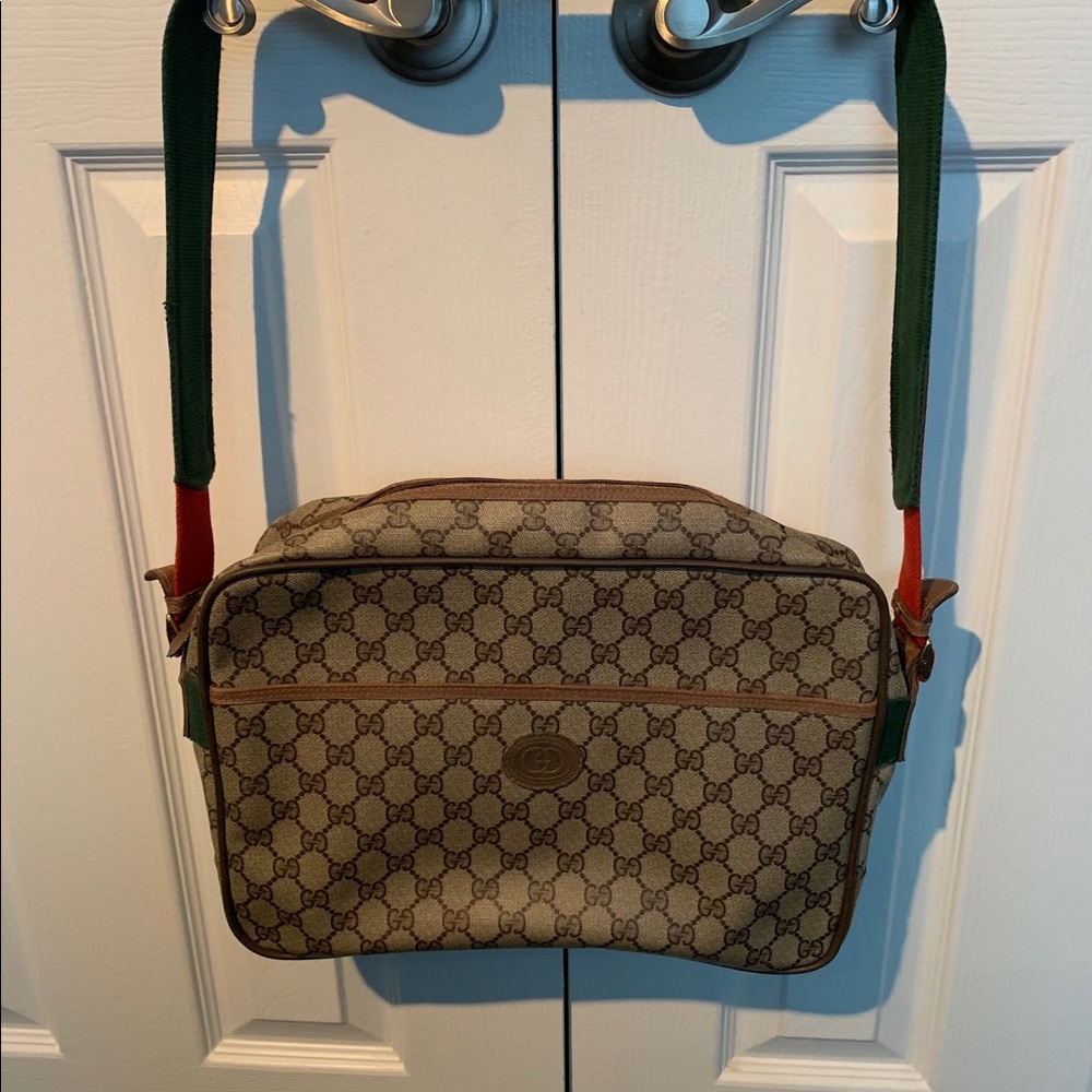 Vintage Gucci Messenger Tote Shoulder Briefcase